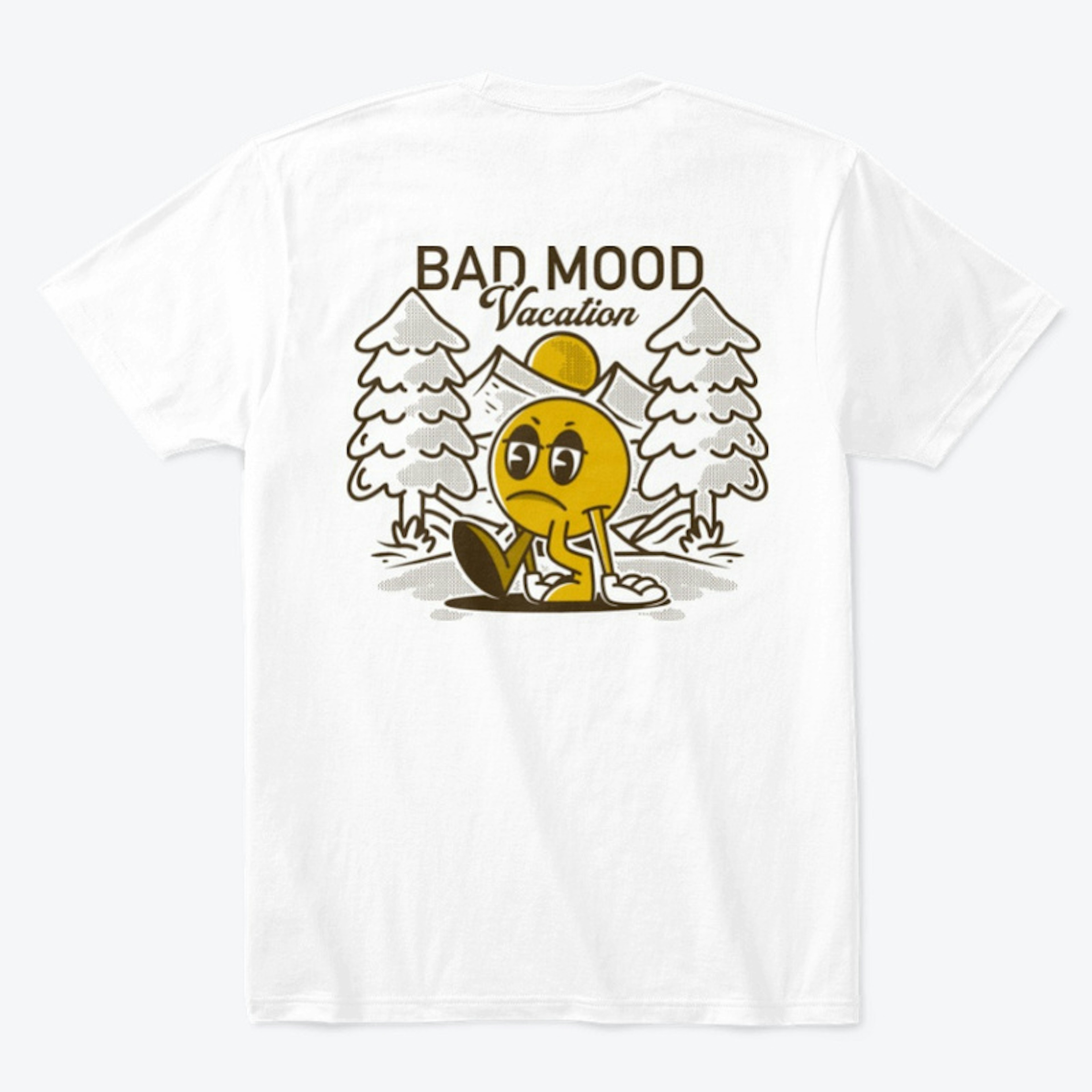 Bad mood vacation character